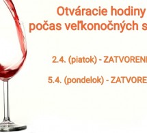 otváracie hodiny počas veľkonočných sviatkov