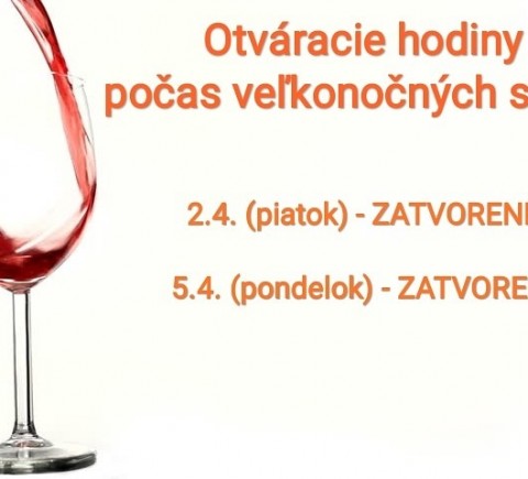 otváracie hodiny počas veľkonočných sviatkov