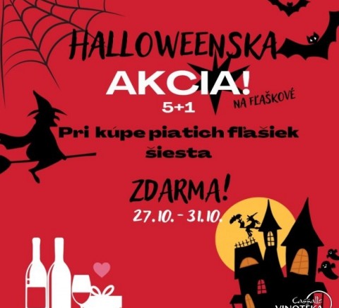 HALLOWEENSKA AKCIA NA FĽAŠKOVÉ VÍNO.