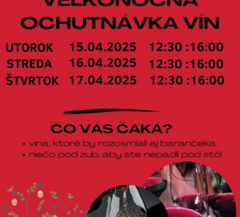 OCHUTNÁVKA - VEĽKÁ NOC