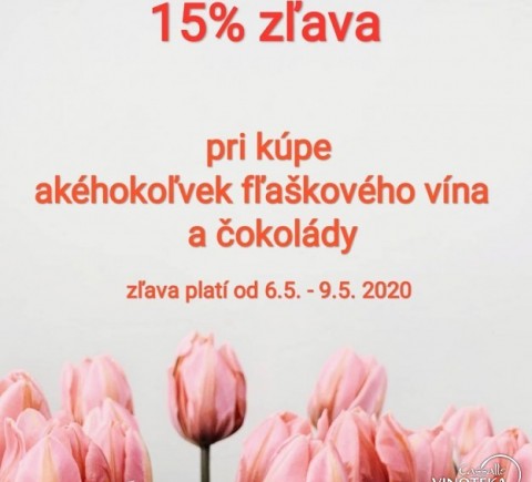 deň matiek - 15% zľava